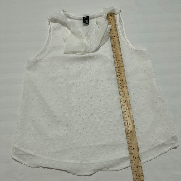 SHEIN white sleeveless Top Size XS - Picture 6 of 8